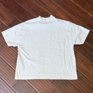 Essentials Men’s Off-White Short Sleeve Logo Tee